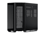 aerocool apnx v1 premium black mid tower atx case supports up to 10 fans 6x2.5'' or 2x 3.5'' 360mm radiator; 4 fans +hub
