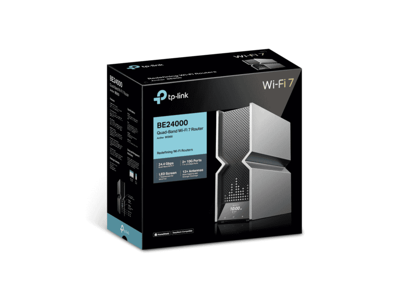 tp link be24000 quad band wi fi 7 router