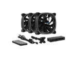 aerocool astro 12 pro black 12cm argb fans x 3 | h66f hub x 1 | remote control x 1