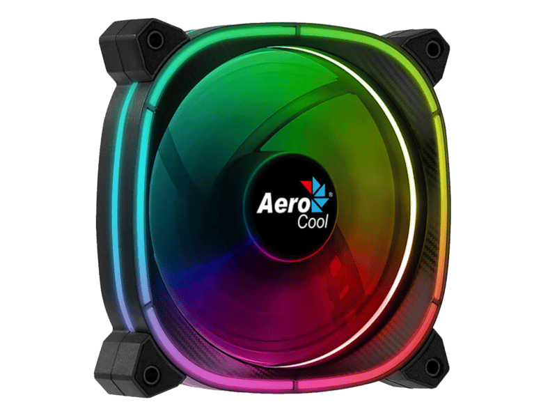 aerocool astro 12 argb fan black