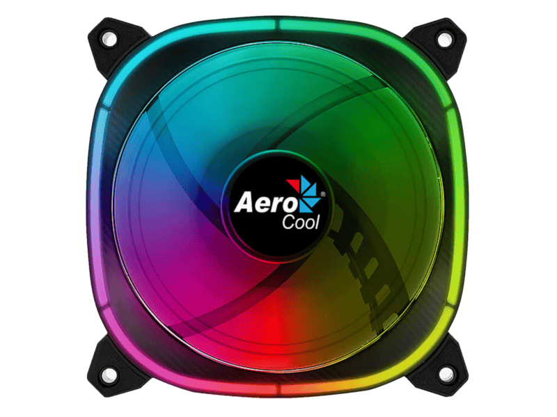 aerocool astro 12 argb fan black