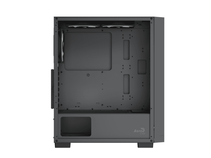 aerocool b509a black mid tower case includes 120mm argb fan x 6 atx 5x 2.5'' or 3x3.5'' 360mm radiator.
