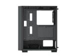 aerocool b509a black mid tower case includes 120mm argb fan x 6 atx 5x 2.5'' or 3x3.5'' 360mm radiator.
