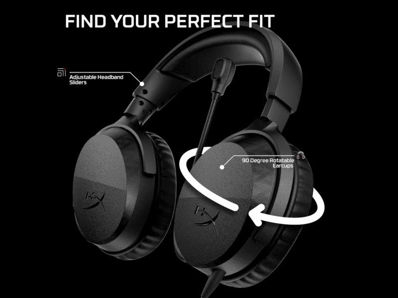 hp hyperx cloud stinger 3 wired gaming headset black