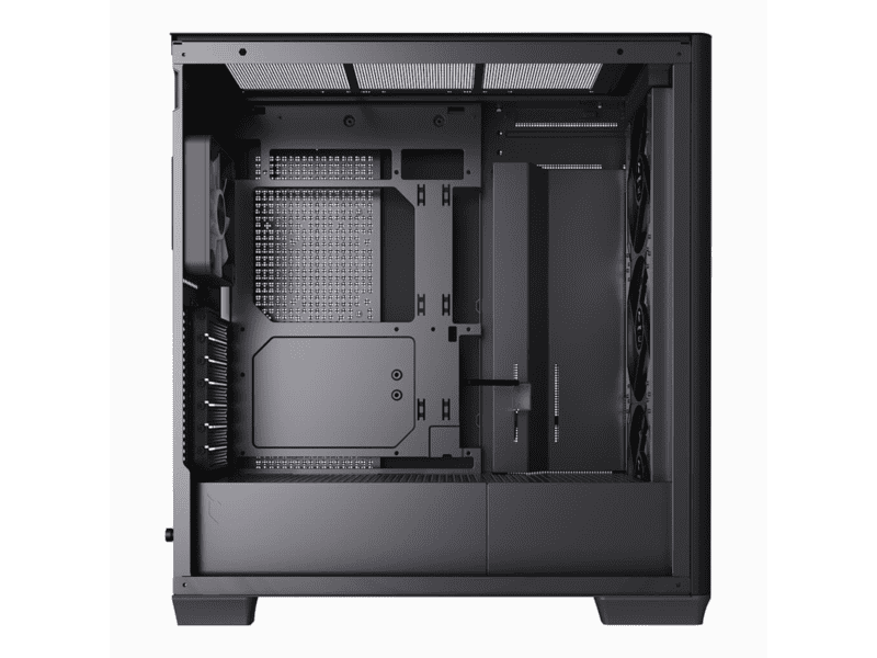 apnx c1 r premium black mid tower atx case 4x pwm argb fan included 3x2.5'' or 3x 3.5'' 360mm radiator btf compatible.
