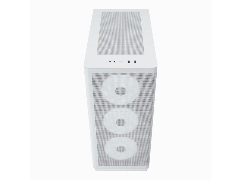 apnx c1 r premium white mid tower atx case 4x pwm argb fan included 3x2.5'' or 3x 3.5'' 360mm radiator btf compatible.