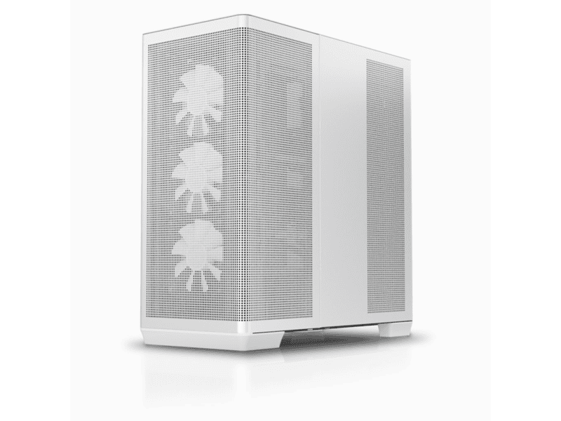 apnx c1 r premium white mid tower atx case 4x pwm argb fan included 3x2.5'' or 3x 3.5'' 360mm radiator btf compatible.