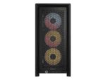frame 4000d rs argb black mid tower pc case; 2x 3.5'' | 2x 2.5'' drive bays; up to 360mm radiator; 3x rs argb pwm fans;