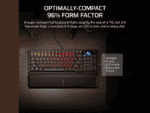 corsair vanguard 96% gaming keyboard mlx fusion tactile switches black.