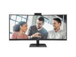 aoc cu34e4cw curved monitor:34''w wqhd|va;kvm|120hz|hdr10; spk;has|1h1dp2usb c(90w)|ota/otg; webcam|3yr warranty.