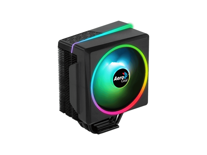 aerocool cylon 4f argb cpu air cooler aluminum (tdp) up to 145w lga 1700/1200/115x am4/am5.