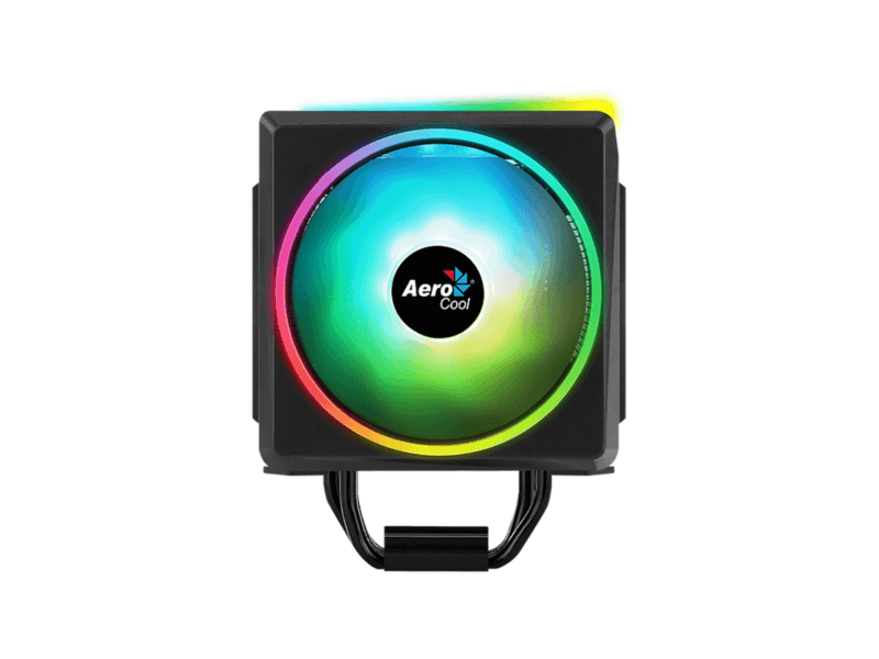 aerocool cylon 4f argb cpu air cooler aluminum (tdp) up to 145w lga 1700/1200/115x am4/am5.
