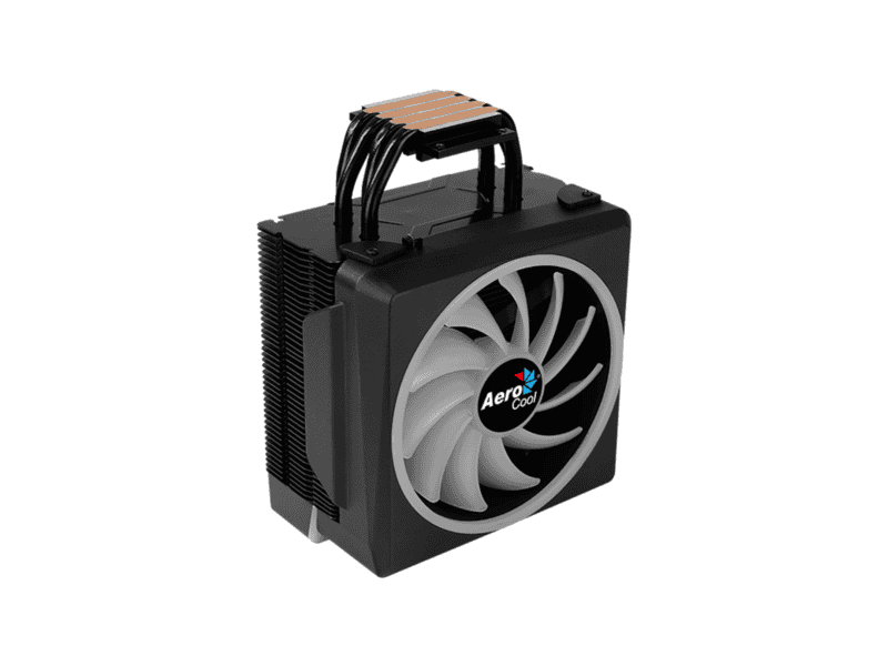 aerocool cylon 4f argb cpu air cooler aluminum (tdp) up to 145w lga 1700/1200/115x am4/am5.