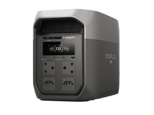 ecoflow delta 3 max portable power station 2400w output; 2048wh battery; 500w solar charger; 10ms switchover sa socket