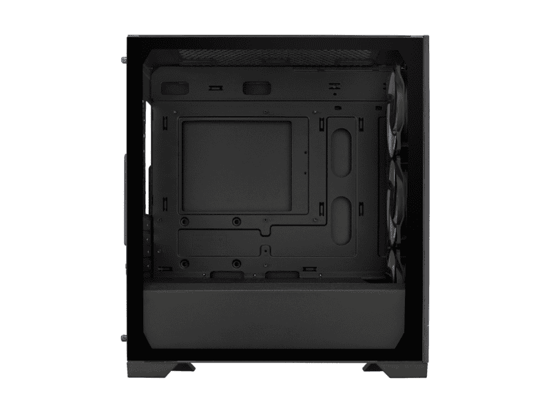 cooler master masterbox elite 302 mirco atx airflow pc with pre installed 3x 120mm argb fans case