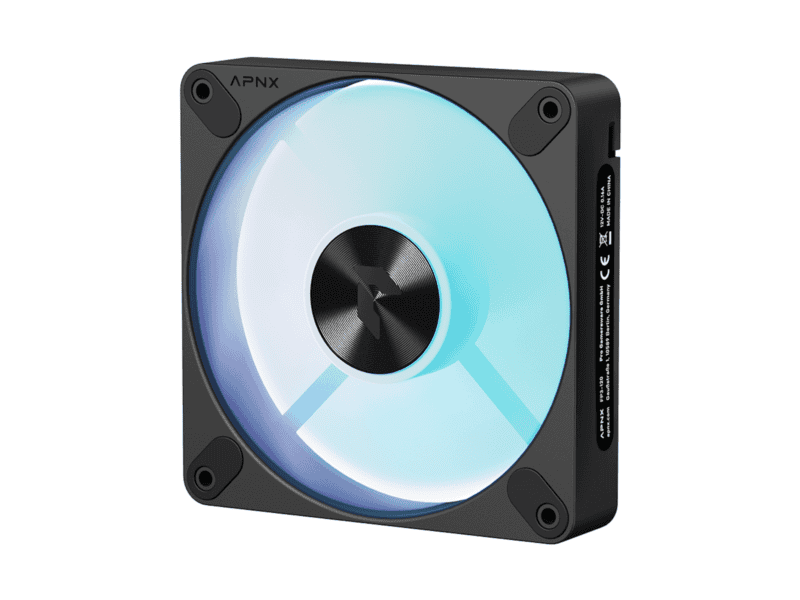 aerocool apnx fp3 120mm pwm argb fan black 3 pack; incl 3×pwm extension cables