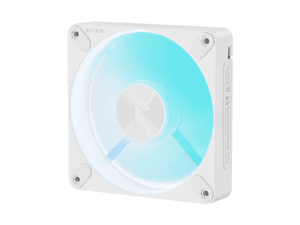 aerocool apnx fp3 140mm pwm argb fan white 2 pack; incl 2×pwm extension cables