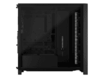 frame 4000d rs wood modular high airflow mid tower pc case; 4x rs fans; black & walnut.