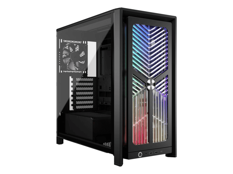 frame 4000x rs mid tower pc case; 4x rs fans; black. frame 4000x rs mid tower pc case; 4x rs fans; black.