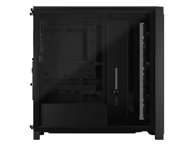 frame 4000x rs mid tower pc case; 4x rs fans; black.