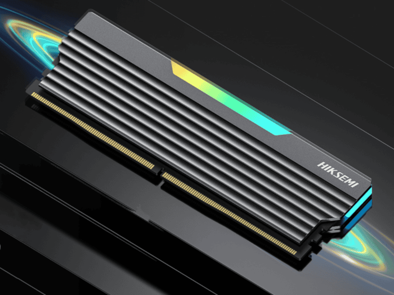 hiksemi future rgb 8gb 3600mhz ddr4 udimm gaming memory – black