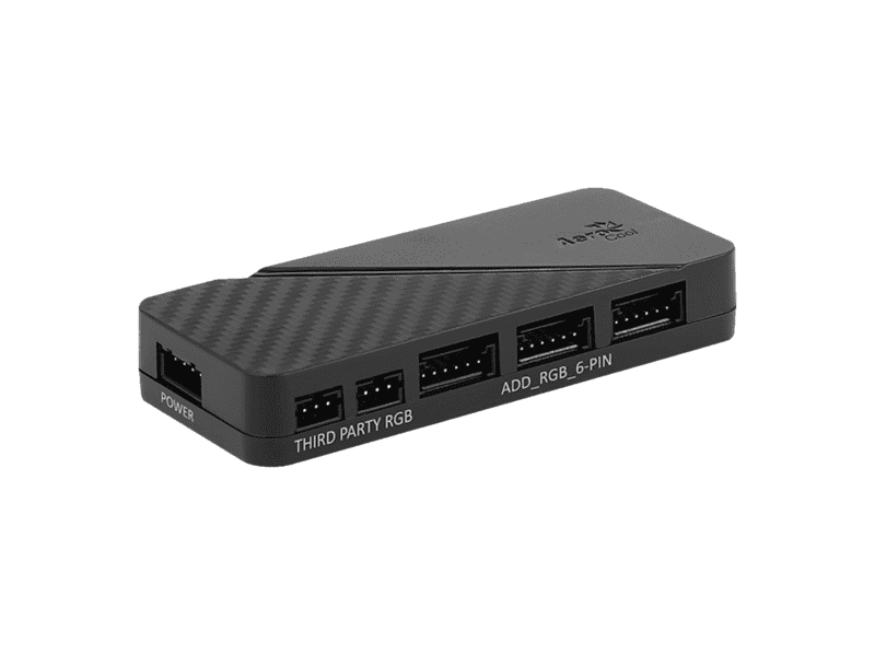 aerocool 6 port rgb hub with pwm control aerocool 6 port rgb hub with pwm control