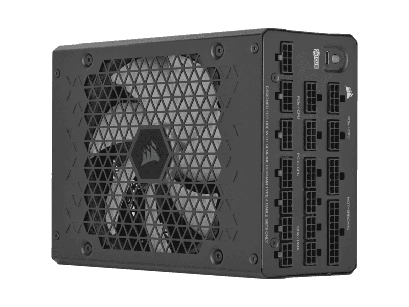 corsair hx series™ hx1200i — 1200 watt 80 plus® platinum certified fully modular psu; atx 3.1; pcie 5.1 10yr warranty