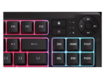 corsair k55 core tkl rgb wired gaming membrane keyboard with 8 zone rgb backlighting – black