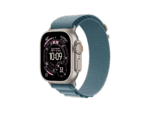 apple watch ultra 3 gps + cellular 49mm natural titanium case with light blue alpine loop small,model a3281