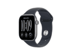 apple watch series 12 gps 42mm space grey aluminium case with navy blue sport band s/m, model a3581