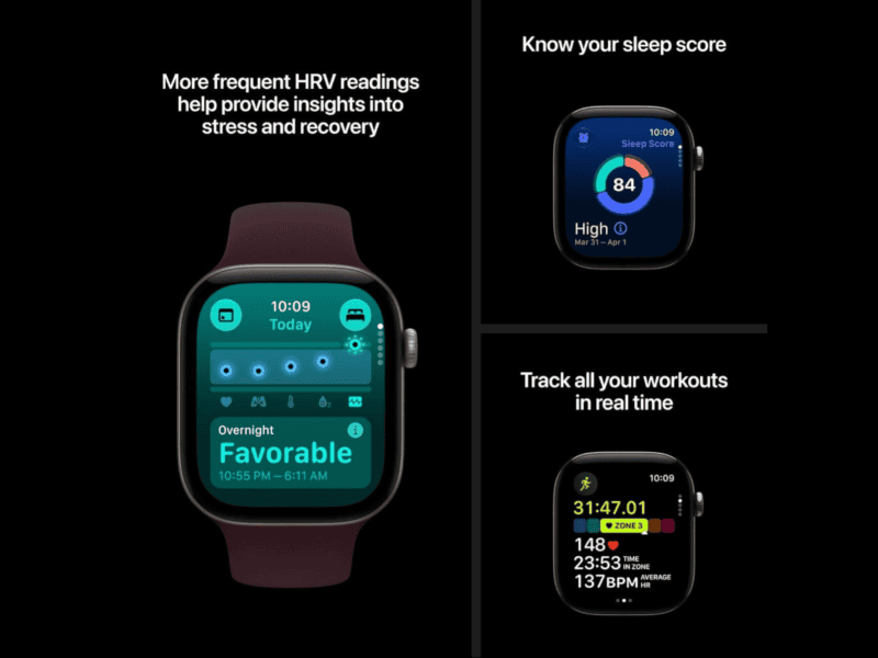 apple watch series 12 gps 46mm black aluminium case with black sport band s/m, model a3584