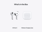 airpods 5 with wireless charging case, model a3439 a3440 a3529
