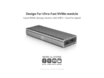 m.2 nvme ssd to usb 3.2 gen 2x1 type c enclosure; revised toolless