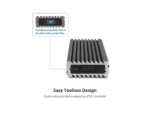 m.2 nvme ssd to usb 3.2 gen 2x1 type c enclosure; revised toolless