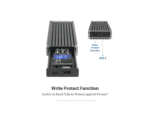 m.2 nvme ssd to usb 3.2 gen 2x1 type c enclosure; revised toolless