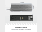 m.2 nvme ssd to usb 3.2 gen 2x1 type c enclosure; revised toolless