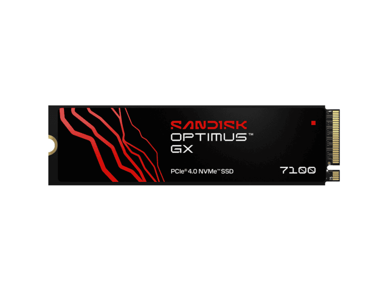 sandisk optimus gx 7100 nvme ssd 500gb, m.2 2280
