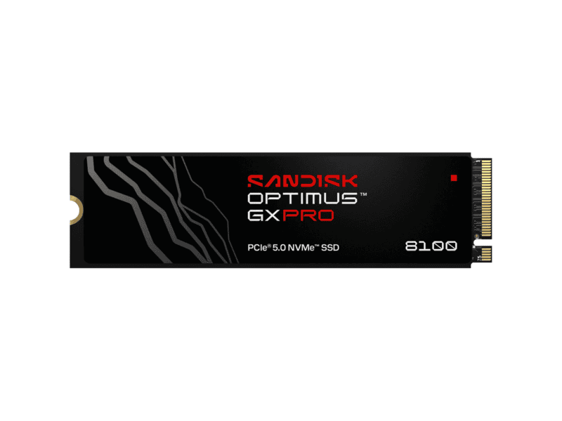 sandisk optimus gx pro 8100 nvme ssd 2tb, m.2 2280, without heatsink