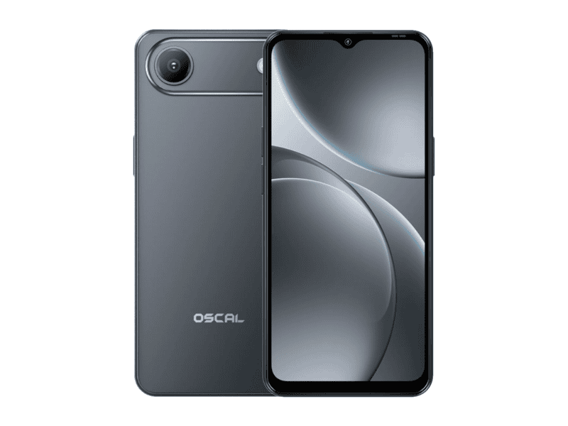 oscal flat 3c lte smartphone, 6.65'' hd+ ips 720*1612 90hz, quad core t310 up to 2.0ghz, 4gb/32gb, camera: rear 32mp, front 12mp, wi‑fi 5, bt5.0, 5000mah battery, android 16, black