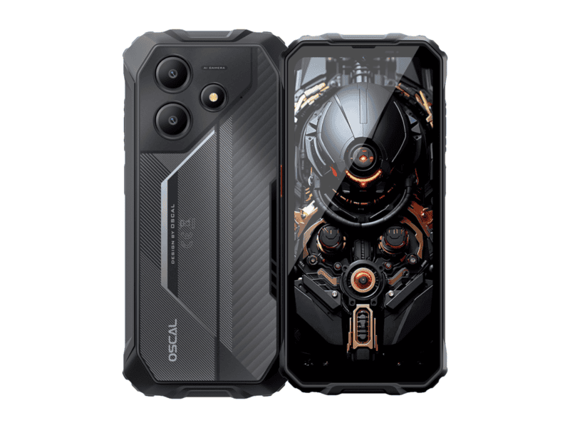 oscal rugged smarthone marine 2 lte 6.56 inch hd 720x1612 90hz octa core t615 up to 1.8 ghz ram 8gb rom 128gb cam rear 16mp front 8mp 4g lte wifi bt battery 11000mah gps+glonass+beidou+galileo & ip68/ip69k/mil std 810h android 15 black