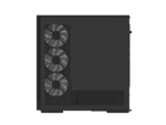 aerocool p500a black mid tower case includes 120mm argb fan x 4 and 4 port argb control hub atx 3x 2.5'' or 2x3.5'' 360m