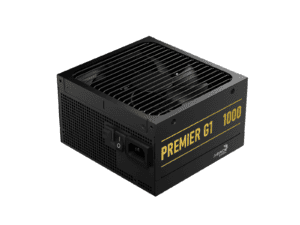 aerocool premier g1 gold 1000w psu atx 3.1 pcie5.1 atx 24 pin; 1x 4+4pin cpu; 1x cpu 8pin; 12x sata; 2x pata; 9x pcie 6+2pin