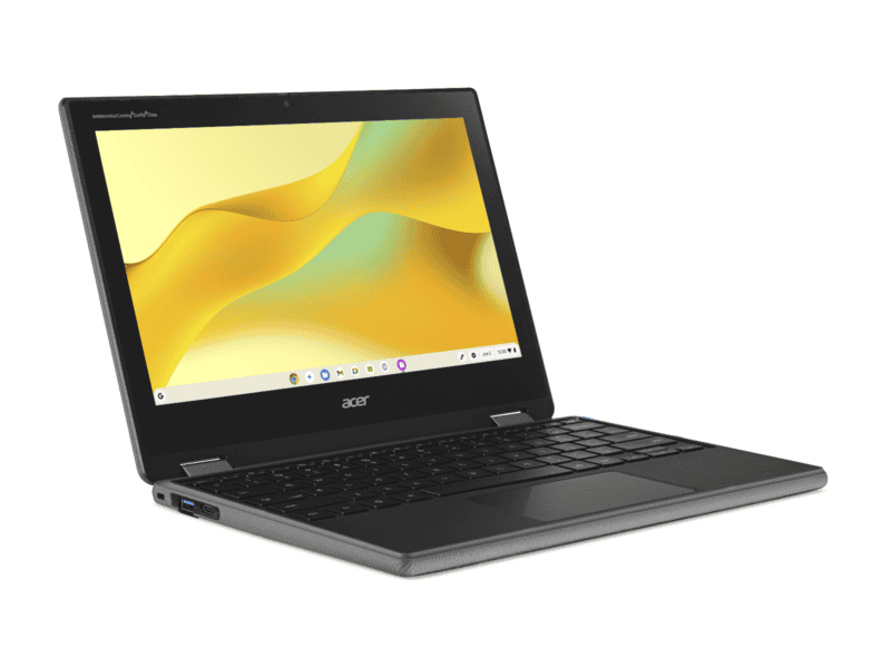 acer r725t tco 80za mediatek kompanio 540 11.6" hd ips touch/pen supportive uma no external video memory 4gb lpddr5x memory emmc 32gb n wifi6e+bt wifi 6e 2x2 ax+bt n fhd usb camera 45wh li ion battery 65w typec adapter (pcr50% tco10.0 logo) active stylus n n 3 years carry in google chrome operating system 4711721124734