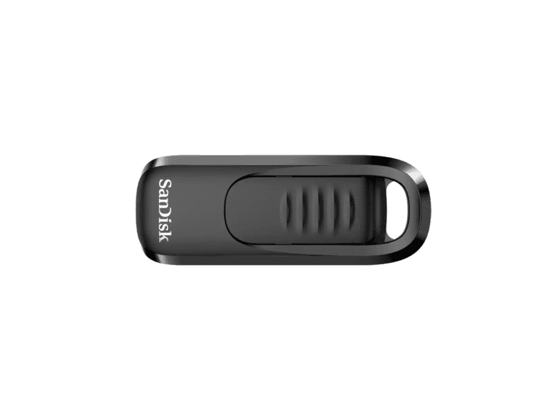 sandisk ultra slider usb type c flash drive, 256gb usb 3.2 gen 1 performance with a retractable connector
