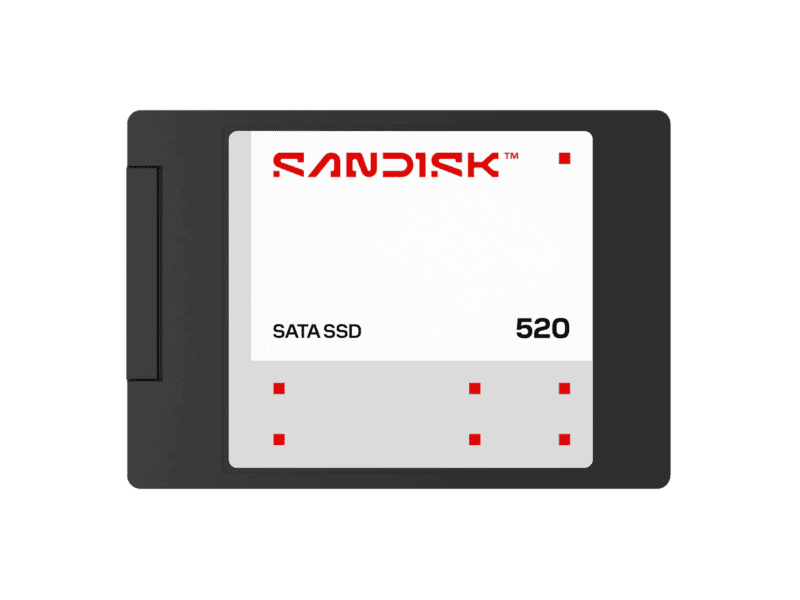 sandisk 520 sata ssd 1tb read speed up to 560 mb/s write speed up to 520 mb/s sata iii 6 gb/s 3d tlc nand 2.5" form factor 400tbw 2.25m hours mtbf 5 year limited warranty sandisk 520 sata ssd 1tb read speed up to 560 mb/s write speed up to 520 mb/s sata iii 6 gb/s 3d tlc nand 2.5" form factor 400tbw 2.25m hours mtbf 5 year limited warranty