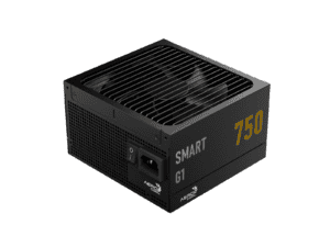 aerocool smart g1 gold 750w psu atx 3.1 pcie5.1 atx 24 pin; 2x 4+4pin cpu/2x cpu 8pin; 12x sata; 2x pata; 3x pcie 6+2pin; 1x