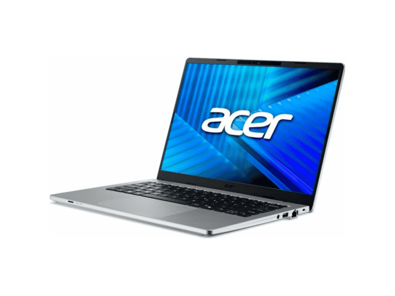 acer travelmate tmp214 57 tco 75t 14" wuxga ips 120hz intel core ultra 7 355 npu (49 tops ) 16 gb ddr5 memory 512gb pcie nvme ssd micro sd card reader wifi 7 2x2 be+bt acer pba frp backlit kb ir+ 5mp camera 53wh li ion battery 65w typec adapter windows 11 pro 3 years on site