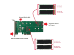 vantec m.2 nvme + m.2 sata ssd pcie x4 adapter
