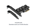 vantec 5 port sata iii 6gbps pcie x4 host card