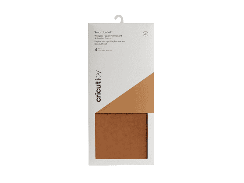 cricut 2007361 joy smart labels 14 x 30cm, kraft brown